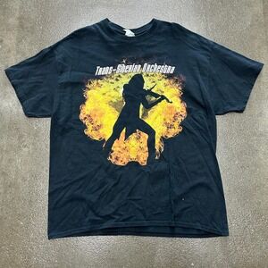 Vintage Trans-Siberian Orchestra Gildan Heavy Cotton Size XL Black Tee